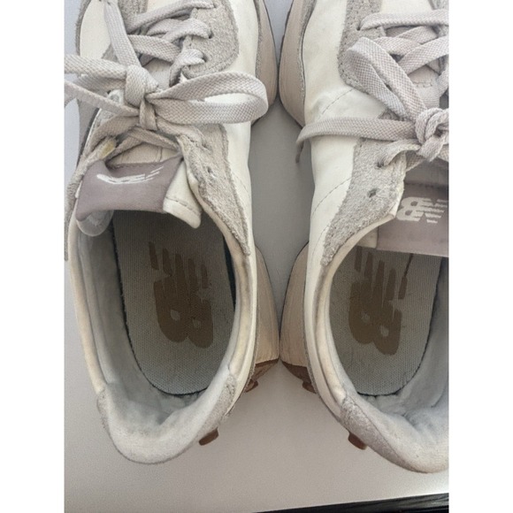 New Balance 327 Sneaker Shoe US 10W/8.5M Khaki Cream Running Athleisure Active - Picture 9 of 10